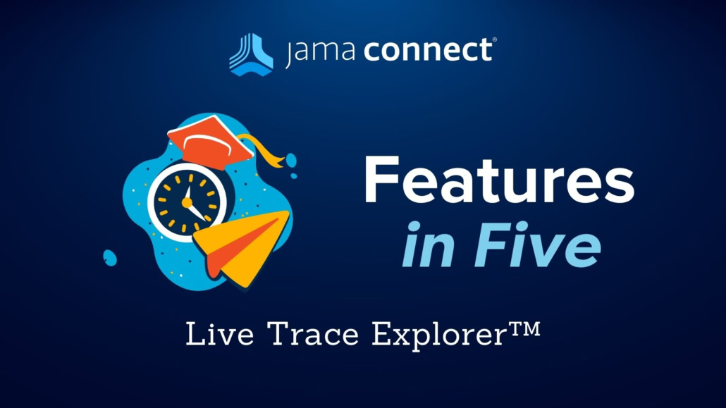 This image shows the thumbnail for our Features in Five video describing the Live Trace Explorer Feature.