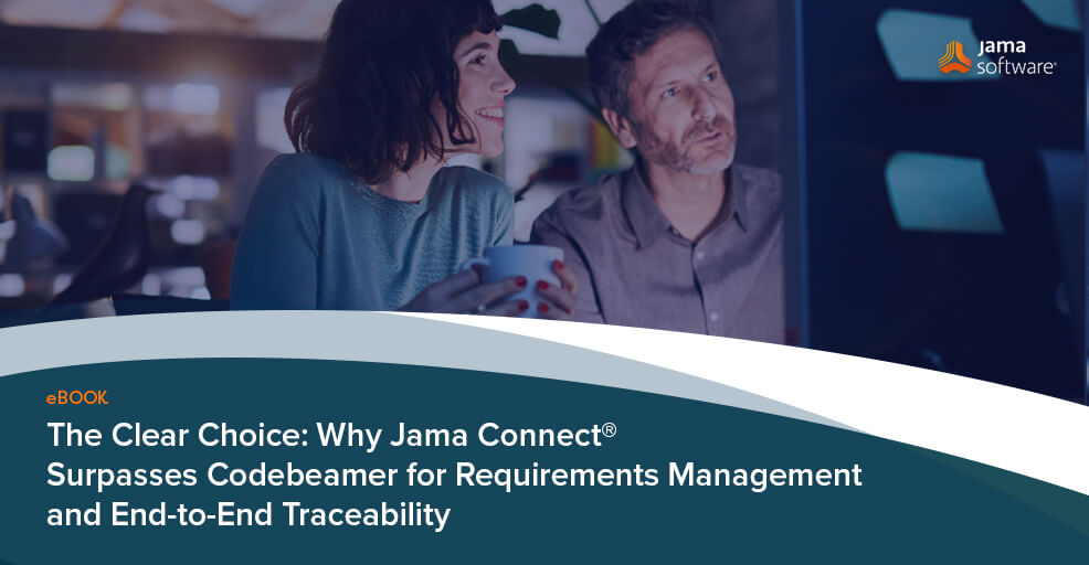 In this blog image, we portray how Jama Connect surpasses Codebeamer for Requirements Management and Traceability.